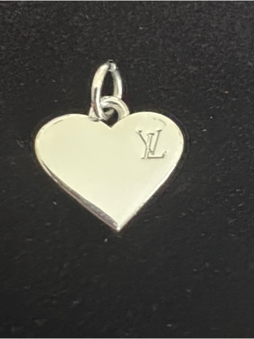 Silver Heart Zipper Pull/Charm Pendant
